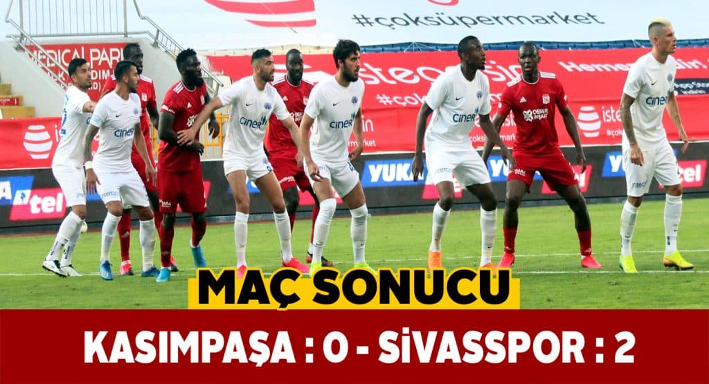 Sivasspor Kasımpaşa maçında golsüz eşitlik